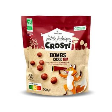 Bilute expandate Bio cu ciocolata, 400g, Crosti