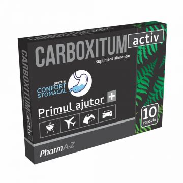 Carboxitum activ, 10 capsule, PharmA-Z Carboxitum activ, 10 capsule, PharmA-Z