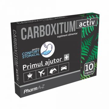 Carboxitum activ, 10 capsule, PharmA-Z