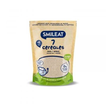 Cereale Bio cu 7 Super Cereale, +6 luni, 200 g, Smileat