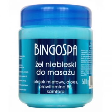 Gel de masaj albastru, 500 g, Bingo SPA