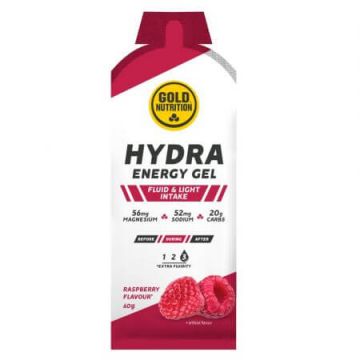 Gel energizant cu aroma de zmeura Hydra Energy, 60 g, Gold Nutrition