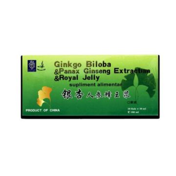 Ginkgobilob + Gins + Roy Jely 10 fiole - NATURALIA DIET