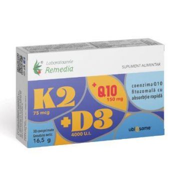 K2 + D3 + Q10 UBIQSOME 30 capsule - REMEDIA