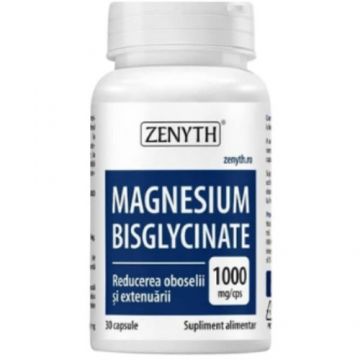 Magnesium Bisglycinate, 1000mg, 30 cps, Zenyth