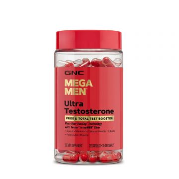 Mega Men® Ultra Testosterone, Formula Avansata pentru Cresterea Testosteronului Liber si Total, 120 cps, GNC