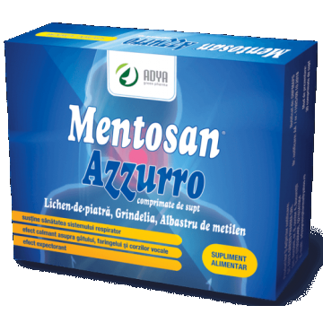 Mentosan Azzurro, 21 comprimate, Adya