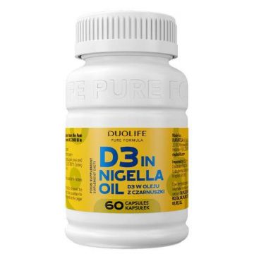 Nigella Oil si D3 Pure Formula 60 Cps - Duo Life