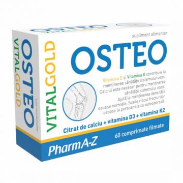 Osteo Vital Gold, 60 comprimate, PharmA-Z Osteo Vital Gold, 60 comprimate, PharmA-Z
