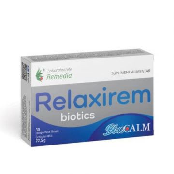 Relaxirem biotics Bluecalm, 30 comprimate, Remedia