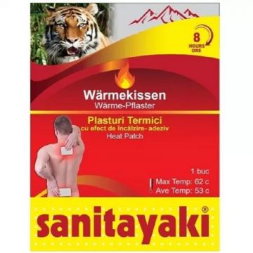 Sanitayaki Plasture Termic cu Efect de Incalzire 8 ore 1 bucata