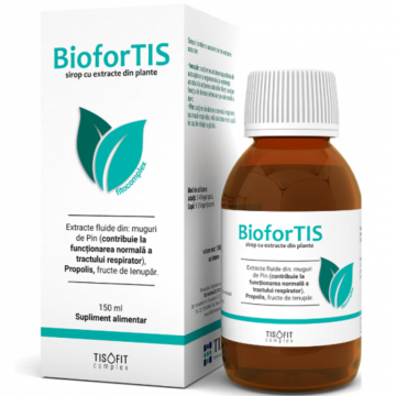 Sirop fitocomplex muguri pin propolis ienupar BioforTis TisoFit 150ml - TIS Sirop fitocomplex muguri pin propolis ienupar BioforTis TisoFit 150ml - TIS