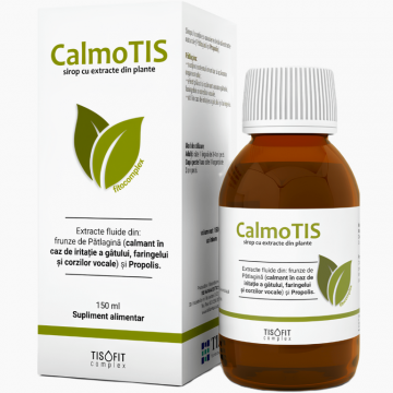 Sirop fitocomplex patlagina propolis CalmoTis TisoFit 150ml - TIS