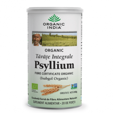 Tarate integrale de Psyllium, 100 g, Organic India