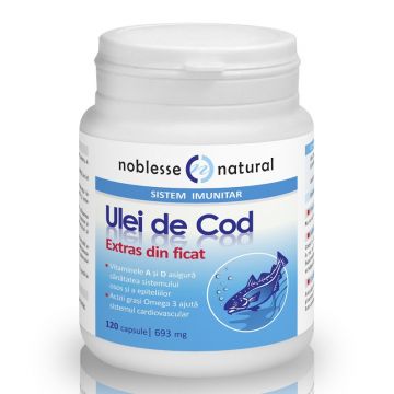 Ulei de cod extras din ficat, Noblesse (Gramaj: 120 capsule)