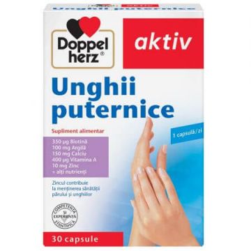 Unghii Puternice, 30 comprimate, Doppelherz Unghii Puternice, 30 comprimate, Doppelherz