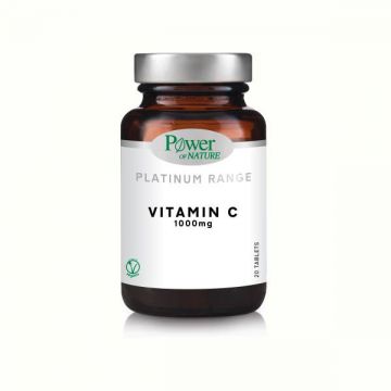 Vitamina C 1000 mg, Platinum, 20 tablete, Power of Nature