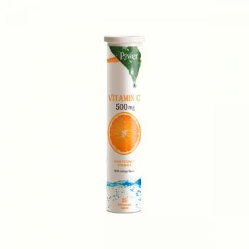 Vitamina C 500 mg, 20 tablete efervescente, Power of Nature