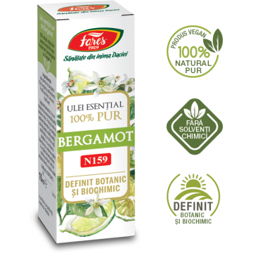 Bergamot, N139, Ulei esential 100 pur, definit botanic si biochimic