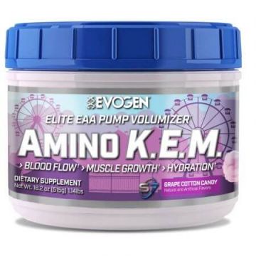 Complex de aminoacizi K.E.M Grape Cotton Candy, 515 g, Evogen