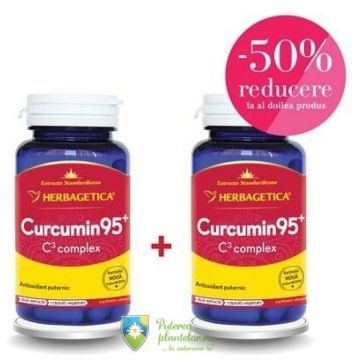 Curcumin 95+ C3 complex 30 capsule + 30 capsule 1/2 Gratuit