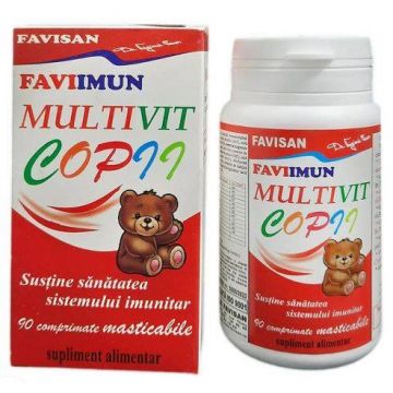 FAVIIMUN MULTIVIT COPII 90cpr - Favisan