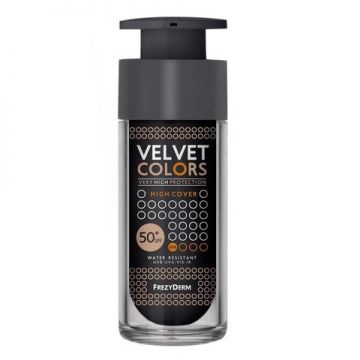 Frezyderm Velvet Colors Fon de Ten cu SPF 50 High Cover 30 ml