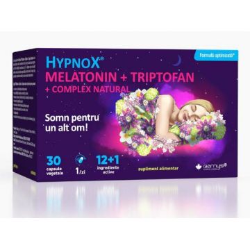 HypnoX MELATONIN + TRIPTOFAN + COMPLEX NATURAL 30CPS - GOOD DAYS THERAPY