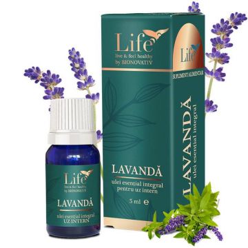 Lavanda ulei esential integral, 5 ml, DVR Pharm