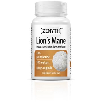 Lion’s Mane (coama leului ) 60 cps vegetale, 500 mg Zenyth