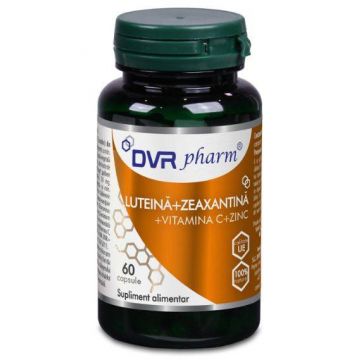 Luteina + Zeaxantina + Vitamina C + Zinc, 60 cps - DVR Pharm