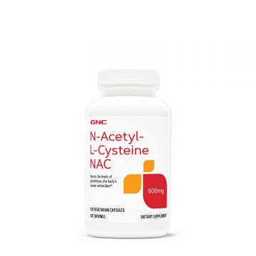 N-acetyl-l-cysteine, NAC, 600 mg, 120 capsule, Gnc