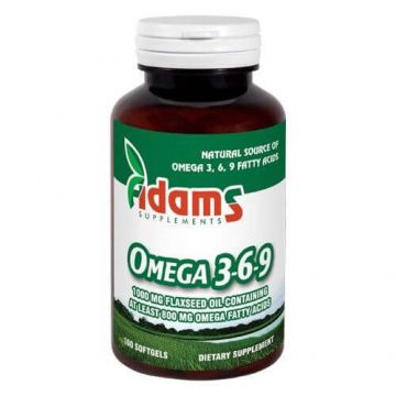 Omega 3-6-9, 100 capsule, Adams Vision