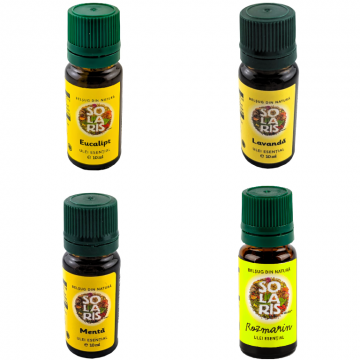 Pachet 4uleiuri esentiale de baza 4x10ml - SOLARIS