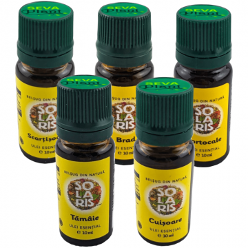 Pachet 5 uleiuri esentiale Magia aromelor de Iarna 5x10ml - SOLARIS