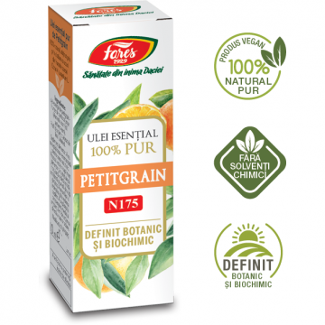 Petitgrain (frunze de portocal amar), N175, Ulei esential 100 pur, definit botanic si biochimic