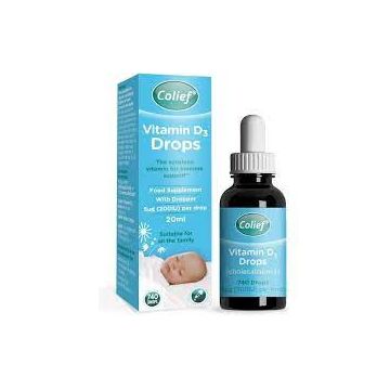 Picaturi orale cu Vitamina D3, 20ml, Colief (Ambalaj: 20 ml)