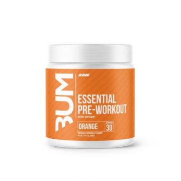 Pulbere pre-antrenament cu aroma de portocale Cbum Series Essential, 399 g, Raw Nutrition