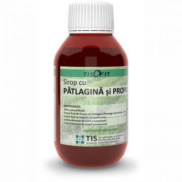 Sirop cu pătlagină și propolis Tisofit, 150 ml, Tis Farmaceutic