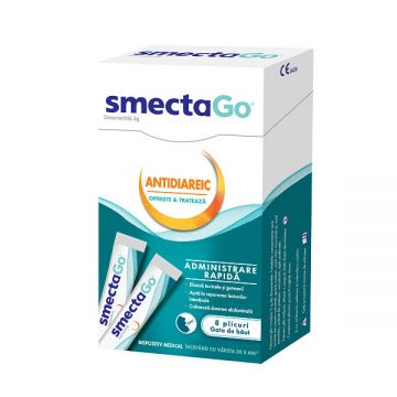 Smecta Go, Beaufour Ipsen Industrie, 8 plicuri (atribut_test: 1)