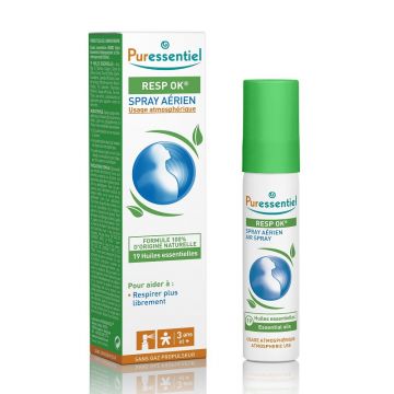 Spray aerian cu 19 uleiuri esentiale pentru calmarea cailor nazale, 20 ml, Puressentiel (Ambalaj: 20 ml)