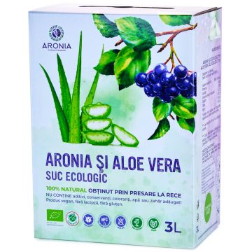Suc de Aronia și Aloe Vera 3L ECO (RO-ECO-029)