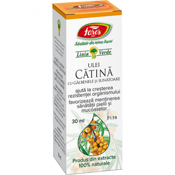 Ulei de catina cu galbenele si sunatoare, F158, 30 ml, Fares