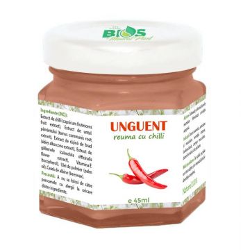 Unguent Reuma cu Chilli, 45 ml, Bios Mineral Plant