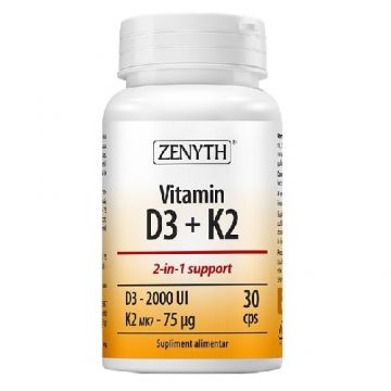 Vitamina D3+ K2 30cps Zenyth