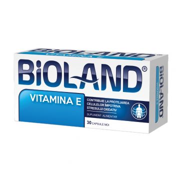 Vitamina E Bioland 50 mg, 30 capsule moi, Biofarm (Ambalaj: 30 capsule moi)