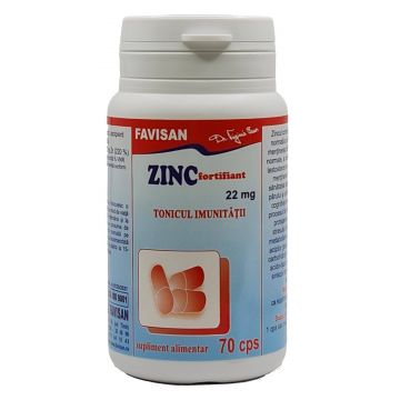 Zinc fortifiant, 22 mg, 70 capsule, Favisan