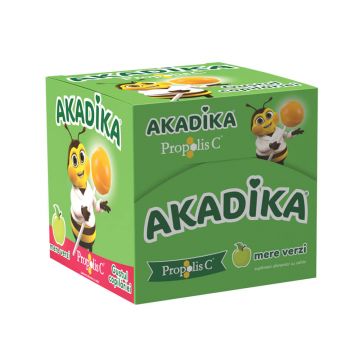 Acadele Akadika Propolis C cu mere verzi, 50 bucati, Fiterman Pharma