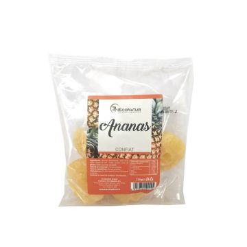 Ananas confiat, 250 g, Econatur