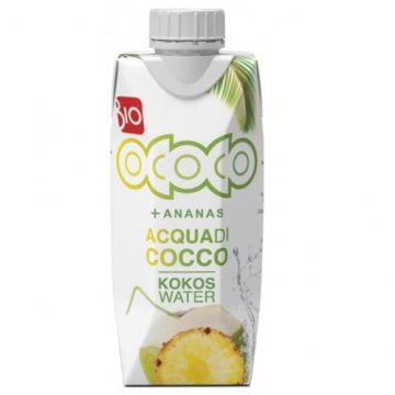 Apa de cocos cu suc de ananas, 500ml, Ococo Apa de cocos cu suc de ananas, 500ml, Ococo